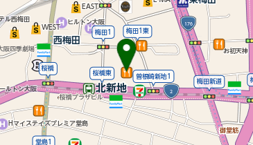 アクセスチケット 大阪2ビル店の地図画像