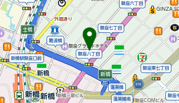 株式会社アール クォーク銀座888店の地図画像