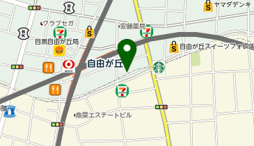 ロイヤルフラッシュ 自由が丘の地図画像