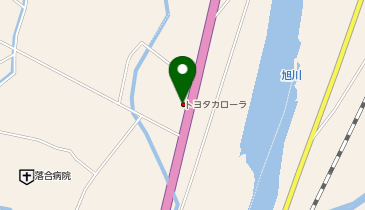 トヨタカローラ岡山 トヨタ認定中古車落合店の地図画像