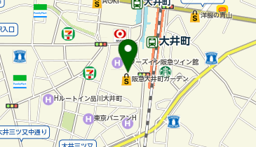 肉処かつヰ 大井阪急店の地図画像