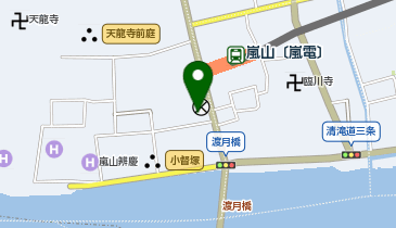 のレン京都 嵐山店の地図画像