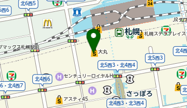有限会社八幡屋礒五郎 大丸 札幌店の地図画像