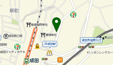 岩座 成田山店の地図画像