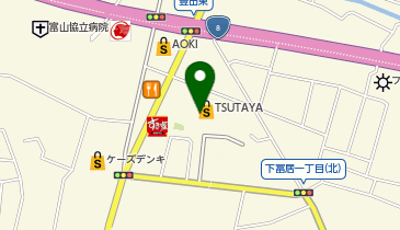 ガシャポン バンダイオフィシャルショップ TSUTAYA富山豊田店の地図画像