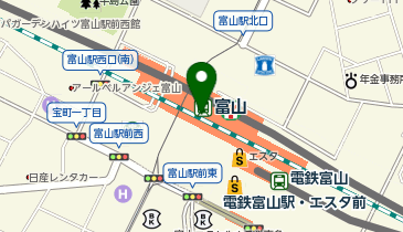 TOYAMA STATION CITY(富山ステーションシティ)の地図画像