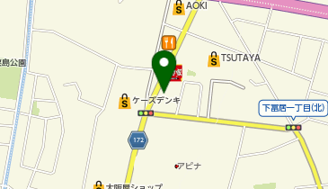 韓丼 富山豊田店の地図画像