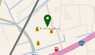 ひので家 イオンスーパーセンター大木の地図画像