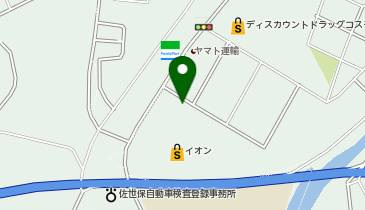 丸福水産株式会社 イオン佐世保白岳店の地図画像