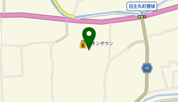 やまだい 田主丸店の地図画像