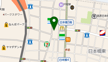 アゾンレーベルショップ大阪の地図画像