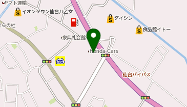 Honda Cars 仙台北 U-car(ホンダ カーズ センダイキタ ユー カー)事業部泉店の地図画像