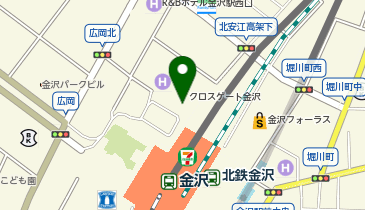 鮮魚 魚廣 クロスゲート金沢店の地図画像