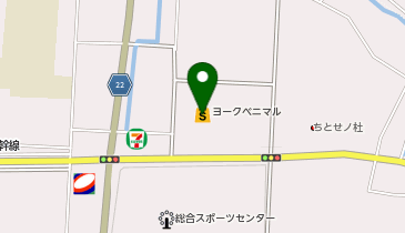 清川屋 山形ヨークベニマル落合店の地図画像