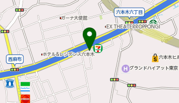 東京GET(ゲット)54 西麻布店の地図画像