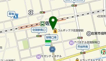 溝上薬局 コムボックス佐賀駅前店の地図画像