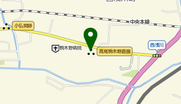 高尾ポテト 駒木野庭園の地図画像