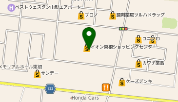 磯田園 東根店の地図画像