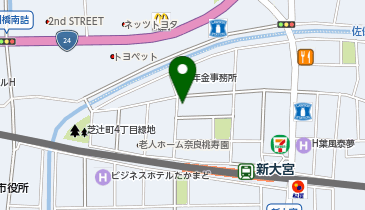 奈良ヤクルト販賣株式会社 大宮サロンの地図画像