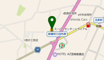 株式会社宮崎北イワキ トライアル都農店内の地図画像