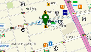 ヴェルティー 仙台店の地図画像