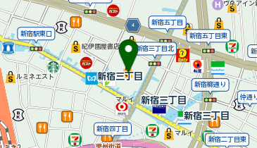 伊藤和四五郎商店 伊勢丹新宿本店の地図画像