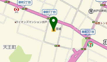 三共生興ファッションサービス株式会社 水戸京成の地図画像