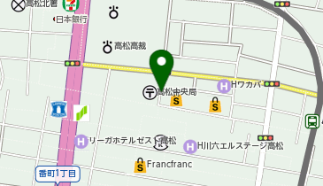 三共生興ファッションサービス株式会社 高松三越の地図画像