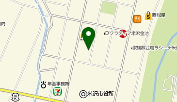 株式会社銀座 米沢店の地図画像