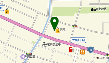 サザエ食品株式会社 西條稚内店の地図画像