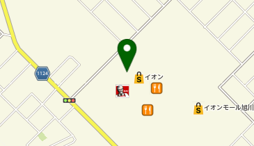 サザエ食品株式会社 イオン旭川西店の地図画像
