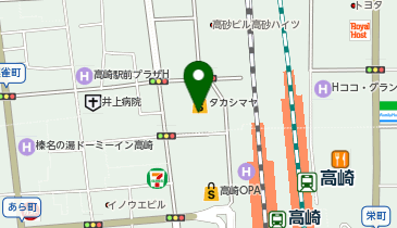 メガネサロン 高崎高島屋店の地図画像