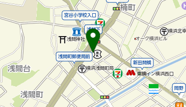 ショーケース横浜の地図画像