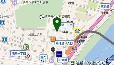 犬印鞄製作所 伝法院通り店の地図画像
