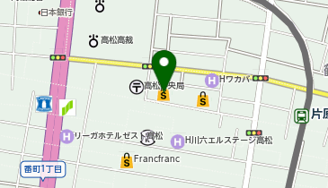 POWDER PALETTE(パウダー パレット) 高松三越の地図画像