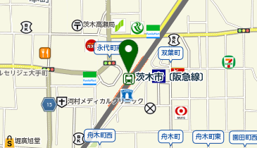 手芸の丸十 阪急茨木市駅店の地図画像