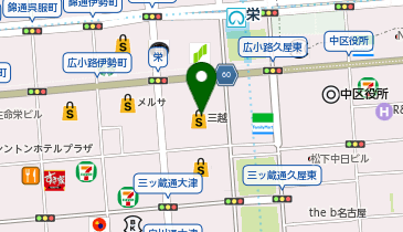カリス成城 名古屋三越栄店の地図画像