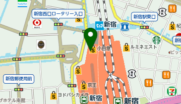 升将 小田急百貨店新宿店の地図画像