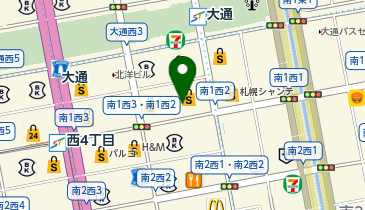 かなや 丸井今井札幌店の地図画像