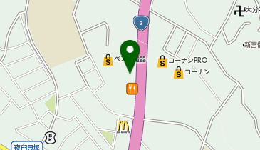 肉肉うどん 新宮店の地図画像