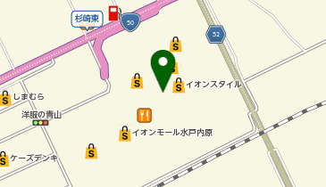 下町バームクーヘン イオン水戸内原店の地図画像