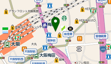 有限会社エムケー 阪急うめだ本店の地図画像