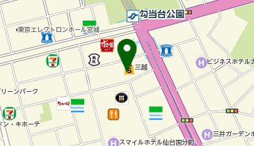 有限会社エムケー 仙台 三越店の地図画像