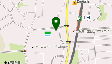 関西薬局 グローバルビレッジ津雲台店の地図画像