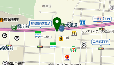 ヴィヴィアン・ウエストウッド レッドレーベル 松山店の地図画像