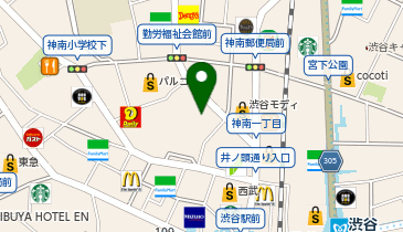 オーガニックマーケット 西武 渋谷店の地図画像