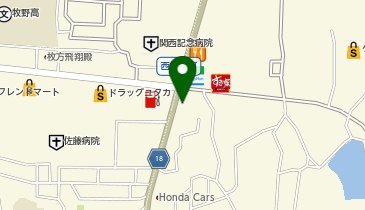 ケントボーイズ 枚方北店の地図画像