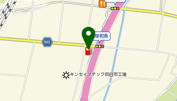 岡金カーケアセンター四日市の地図画像
