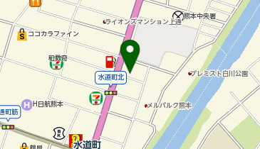 ヴェーネレ 熊本サロンの地図画像