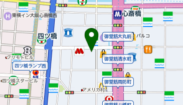 GENTLEMAN'S PINK(ジェントルマンズ ピンク) 心斎橋店の地図画像